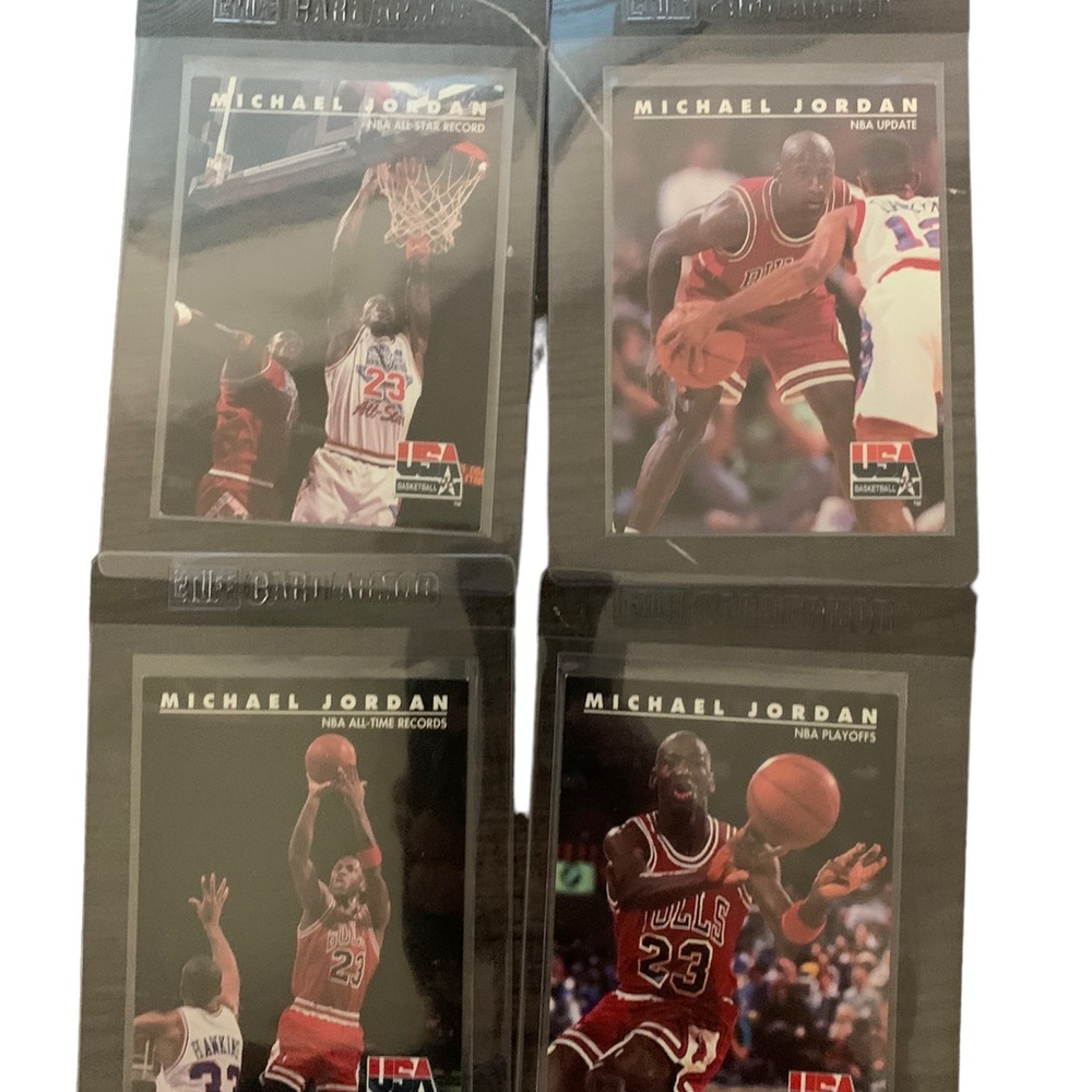 1992 SkyBox USA #42 42 45 37 Michael Jordan USA Chicago Bulls Basketball NM Card